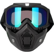 Resim Kkmoon Mortorcycle Yüz Maskesi Açık Yüz Kask Motokros Göz (Yurt Dışından) 