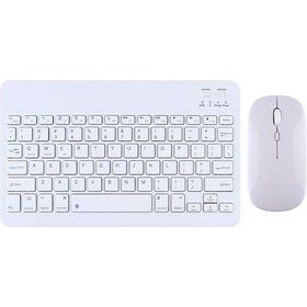 Resim Apple Uyumlu iPad Mini 1 4in1 Set Klavye Mouse Kılıf Kalem Ekran Koruyucu 