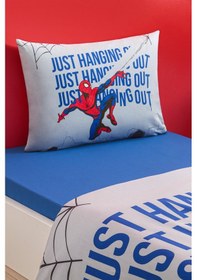 Resim Özdilek Spiderman Blue Web Tek Kişilik Lisanslı Lastikli Çocuk Nevresim Takımı Çok Renkli 