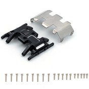 Resim Geeroyoo Scx24 Rc Araçlar İçin Alüminyum Şanzıman Korumalı Şasi Plakası - 1/24 Axial Modelleri 
