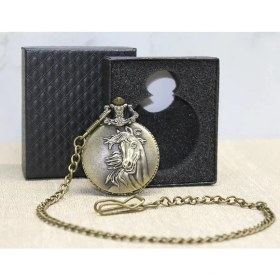 Resim Özel Kutulu At Büstü Köstekli Saat ALK2617 