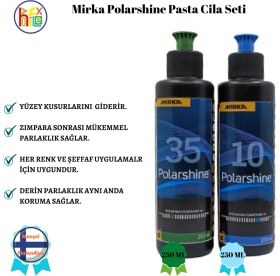 Resim Mirka Pasta Cila Seti Epoksi Parlatma Seti 250 ml +250 ml 