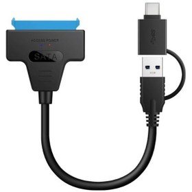 Resim Alfais 4204 2in1 Usb 3.0 Type-c To 2.5 İnç Sata Hdd Ssd Çevirici 
