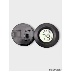 Resim Ecofast Kuluçka Makinasi İçin Probsuz Termometre, Termometre Nem Ölçer Dijital LCD Ekran Yuvarlak 