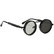 Resim Fastbuy Kahverengi Buhar Punk Tarzı Dönemeli Lens Gözlük, Altın Alaşım Çerçeve, Filtreli, Parti Müzik Festivali İçin, Xuweiwe Altın 
