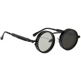Resim Fastbuy Kahverengi Buhar Punk Tarzı Dönemeli Lens Gözlük, Altın Alaşım Çerçeve, Filtreli, Parti Müzik Festivali İçin, Xuweiwe Altın 