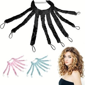 Resim Octopus Isısız Bukle Çubuğu Closhion Ahtapot Tasarımı Isı Olmadan Bukle Çubuğu Bandı Yumuşak Isı Olmadan Saç Bukleleri Gece Boyunca DIY Saç Şekillendirme Araçları 
