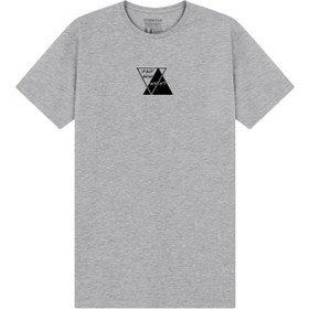 Resim Zero One Fi̇ve Tsss23grqt Unisex Gri Tişört 