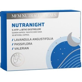 Resim Mfm Nutranight 5-htp Ve Bitki Ekstreleri İçeren 30 Bitkisel Kapsül 