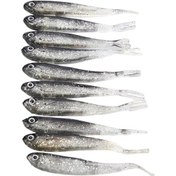 Resim Geeksen 10 Adet 8cm Canlı Doğal Gri Yapay Balık Yemleri Küçük Levrek Yayın 