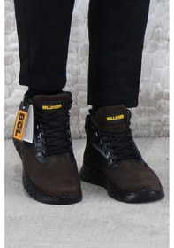 Resim Bulldozer 250113 Rahat Esnek Kauçuk Esnek Taban Erkek Bot Kahve 