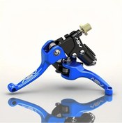 Resim Hightower Mavi 1 Çift Cnc Alüminyum Motosiklet Handlebar Aksesuarları: Honda, Suzuki, Triumph, Benelli, Ducati 