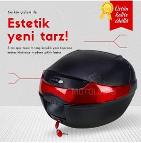 Resim Motosiklet Arka Çanta Topcase Mefatech Mf-33 4 Farklı Renk 2022 Siyah 