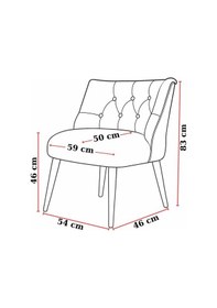 Resim Waterybrook Berjer Sandalye - Kapitoneli Suni Deri - Beyaz Ahşap Ayaklı - Retro Modern Tasarım Acı Kahverengi 