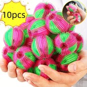 Resim 10 adet Tekrar Kullanılabilir Çamaşır Lint Tutucu Topları - Pet Saçları ve Kumaş için Süpürgesi Filtre Ağı, Güç Gerektirmez, Verimli Ev Temizleme Malzemeleri, Çamaşır Aksesuarı 