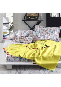 Resim Iyi Geceler Istanbul Up Style Çift Kişilik Pike Takımı Sarı 