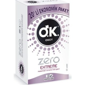 Resim Okey Prezervatif Zero Extreme 20lı Ekonomik Paket 