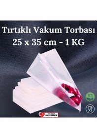Resim Tırtıklı Vakum Makinesi Poşeti - Torbası -25 X 35 Cm - 1 Kilo 