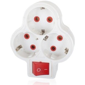 Resim FETİH Kablosuz Priz Çoğaltıcı Üçlü Topraklı Anahtarlı 