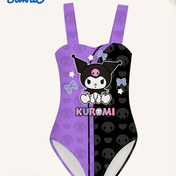 Resim Sanrio için for kuromi Mayo - Sevimli Karikatür Tasarımı, Esnek Kumaş, Kolsuz Tek Parça Mayo Kızlar İçin, İdeal Plaj ve Yaz Hediyesi, Plaj Mayo|Oyun Sever Tasarım|Esnek Kumaş 