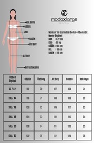 Resim Kadın Büyük Beden Kısa Kollu Yarım Fermuarlı Garnili Eşofman Takımı 8261-26 - Bordo / XL 