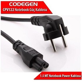 Resim Cpv122 1.5 Metre 0.55mm Kalınlıkta Notebook Güç Kablosu 