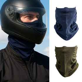 Resim 1 adet Dış Mekan Günlük Eşarp Yüz Maskesi, Binicilik Boyun Gaiteri, Tüm Mevsimler için Tam Yüz Koruyucu Boyun Kılıfı - Hafif ve Nefes Alabilir Konforlu Unisex Tasarım, Unisex Tasarım, Nefes Alabilir Malzeme, Hafif Kılıf, Boyun Gaiteri, Yüz Maskesi 