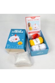 Resim Yıldızan bgm shop Hello Adorable Amigurumi Tığ İşi Kit Anne & Bebek Civciv 414149 