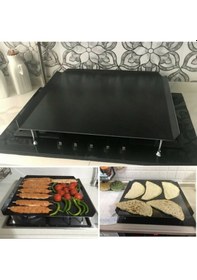 Resim Ocak Üstü Kare Sac Bazlama Börek Katmer Sacı 