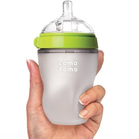 Resim Comotomo Silikon Biberon 250ml Orta Akışlı (3-6 Ay) - Yeşil 