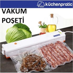 Resim Küchen Pratic Tırtıklı Vakum Poşeti 17x23cm 25 Adet 