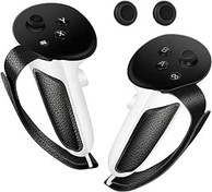 Resim LRWZOV Controller Grips Compatible with Meta/Oculus Quest 3 Accessories,Non-Slip Handle Cover, Grips Cover with adjustable Knuckle Straps,Fit Official Charging Dock Battery 