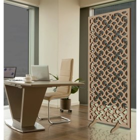 Resim Liar Ahşap Seperatör (Paravan) - KSP-54 - (18 mm) - (69 cm x 139 cm) - (Ham) 