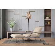 Resim GreenCorner Dorchy Yataklı Puflu Berjer 