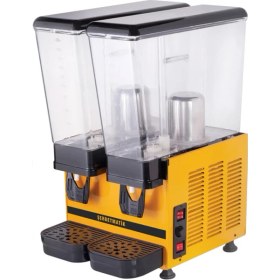 Resim Şerbetmatik Elektrikli Içecek Soğutucu Sebil Makineleri / Ikili Karıştırıcı+Karıştırıcı 20+20lıtre 