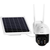 Resim C10 4G Sim Kartlı Pilli Solar Dış Ortam 355° Hareket Kontrollü Güvenlik Kamerası 