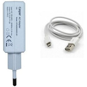 Resim Casper Uyumlu Via T9-W Tablet Adaptör Şarj Aleti Android Kablo 