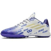 Resim Snapbuy Blue Ocean Spor Futbol Ayakkabısı Krampon Beyaz - Mor 