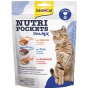 Resim Gimcat Nutripockets Seamix Taurine Kedi Ödülü 150 Gr 