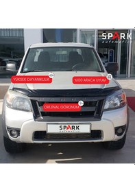 Resim Ford Ranger 2009-2011 Yıl Aralığı Uyumlu Kaput Rüzgarlığı 4mm Siyah 