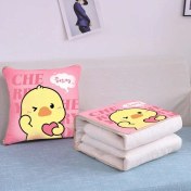 Resim Zhuque Üzerinde Logo Baskılı Ikisi Bir Arada Yastık Yorganı, Çok Fonksiyonlu Araba Kanepe Yastığı Yorganı (Yurt Dışından) 