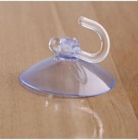 Resim Dünya Magnet 25 Adet Büyük Boy Askılı Vantuz, 4Cm Şeffaf Plastik Kancalı Öpücük Vantuz 