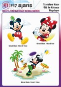 Resim F17 Ajans Ütü Ile Yapışan Tekstil Dtf Baskı Görseli Mickey Mouse 