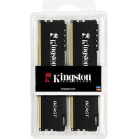 Resim KINGSTON 32GB 3200MT/s DDR4 CL16 DIMM (Kit of 2) Beast Black Turkey KF432C16BBK2/32TR - RAM 