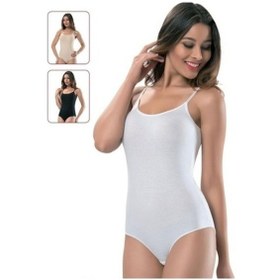 Resim Tutku Iç Giyim Kadın Ip Askılı Kancalı Çıtçıtlı Body 6 Lı Paket 