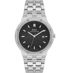 Resim Rms Zeitmeister Rms.1.ag2052.02 Kristal Camlı Çelik Kordon Çelik Kasa 5 Atm Suya Dayanıklı Metalik Renk Erkek Kol Saati Metalik 