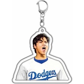 Resim Jump Rabbit Beyzbol Oyuncusu Akrilik Anahtarlık Shohei Otani Kolye Karakter Çevre (Yurt Dışından) 