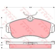 Resim TRW GDB3271 Fren Balatası Ön Primera P11 96-02 Almera 00- Altı Oval Tıp 