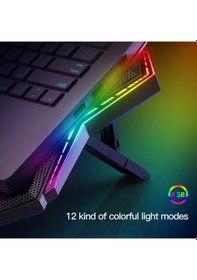 Resim Hpy Pazar Coolcold Rgb Gaming Laptop Soğutucu Altı Fanlı, 12 17" 