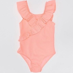 Resim Deep Beach Fırfırlı Dokulu Kumaş Kız Çocuk Mayo Db200789cm 001 